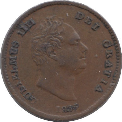 1835 ONE THIRD FARTHING ( EF )