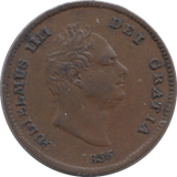 1835 ONE THIRD FARTHING ( EF )