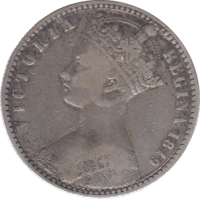 1849 FLORIN ( VF ) 6 - Florin - Cambridgeshire Coins
