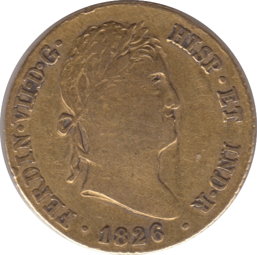 1826 GOLD 2 ESCUDOS SPAIN - Gold World Coins - Cambridgeshire Coins