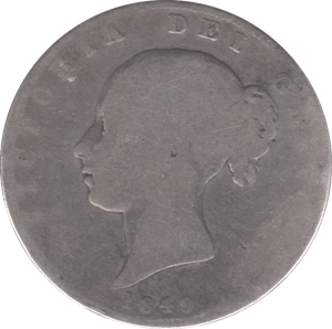 1849 HALFCROWN ( FAIR ) 6 - Halfcrown - Cambridgeshire Coins
