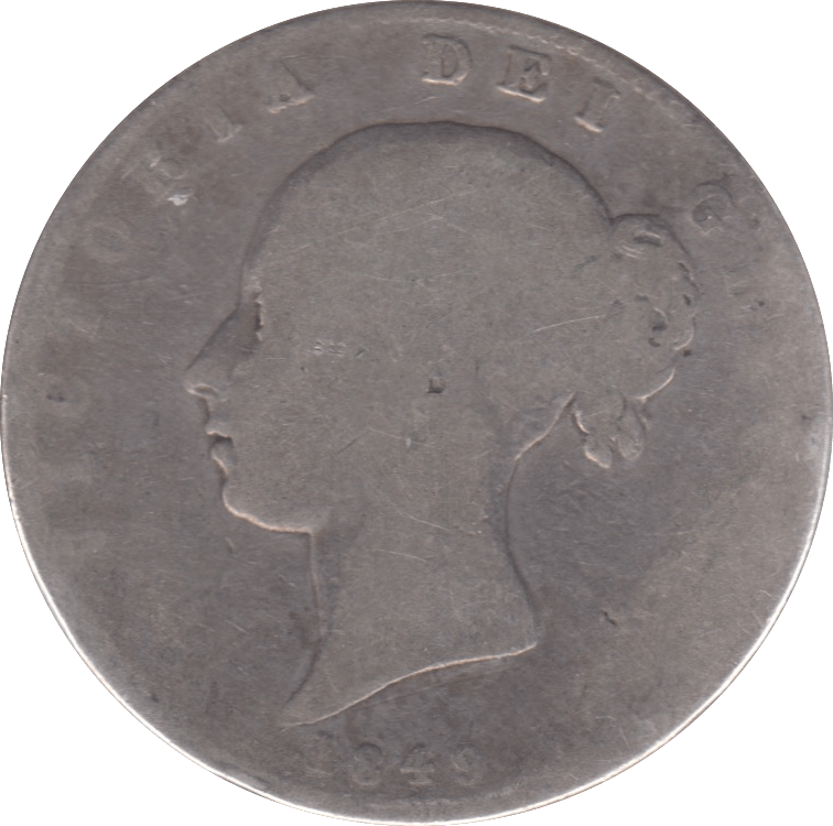 1849 HALFCROWN ( FAIR ) 6 - Halfcrown - Cambridgeshire Coins