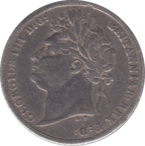 1821 SIXPENCE ( VF ) 2