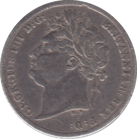 1821 SIXPENCE ( VF ) 2