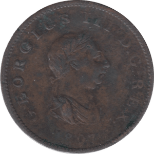 1807 HALFPENNY ( VF )