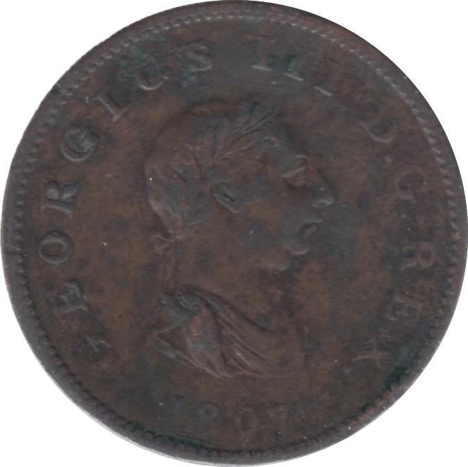 1807 HALFPENNY ( VF )