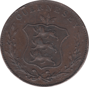 1834 8 DOUBLES GUERNSEY - WORLD COINS - Cambridgeshire Coins