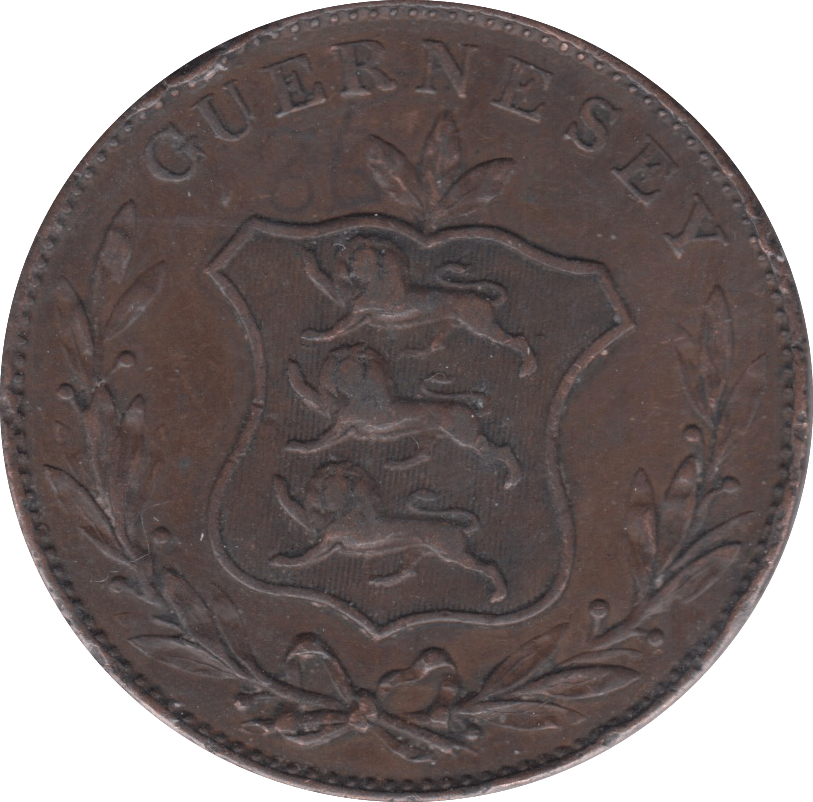 1834 8 DOUBLES GUERNSEY - WORLD COINS - Cambridgeshire Coins