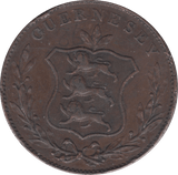 1834 8 DOUBLES GUERNSEY - WORLD COINS - Cambridgeshire Coins