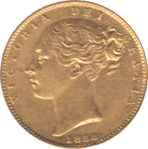 1854 GOLD SOVEREIGN ( GVF ) SHIELD BACK - Sovereign - Cambridgeshire Coins