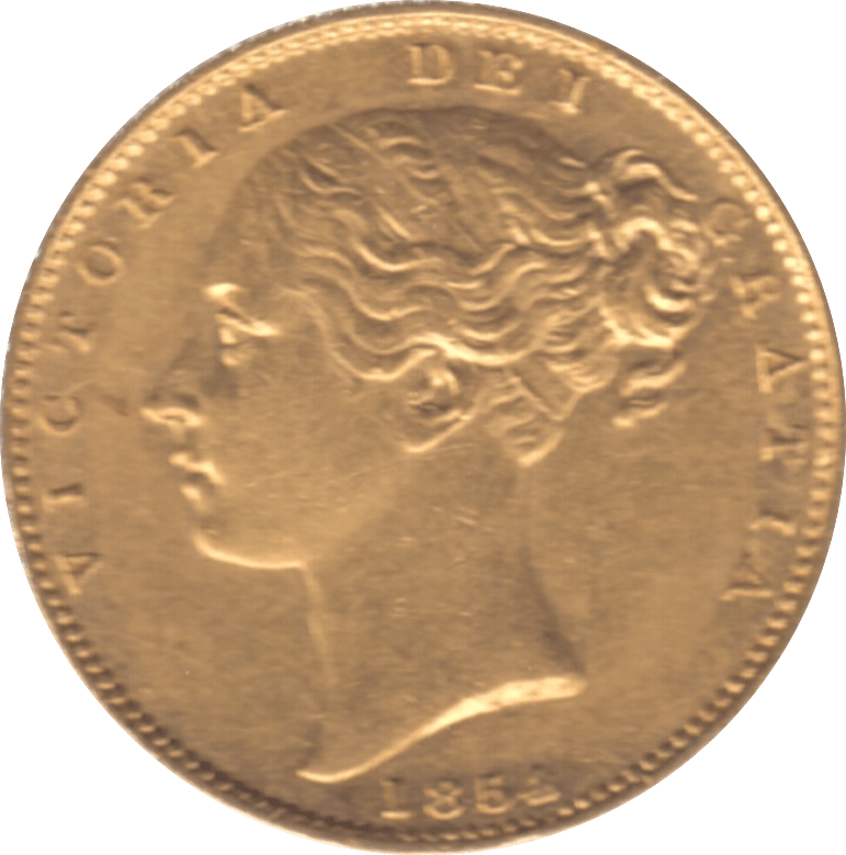 1854 GOLD SOVEREIGN ( GVF ) SHIELD BACK - Sovereign - Cambridgeshire Coins
