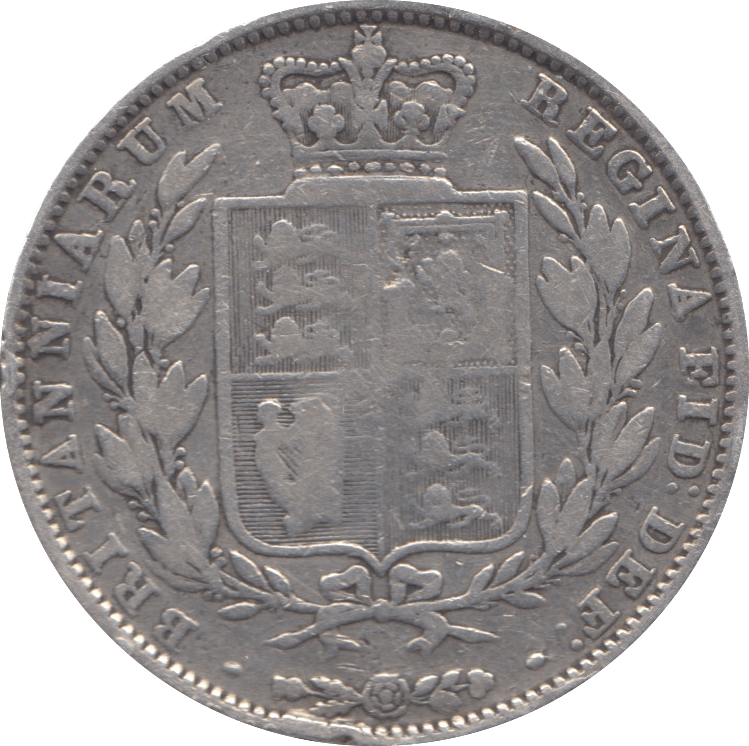 1849 HALFCROWN ( FINE ) - Halfcrown - Cambridgeshire Coins