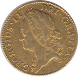 1745 GOLD ONE GUINEA GEORGE II