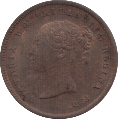 1844 ONE HALF FARTHING ( AUNC ) 4 - Half Farthing - Cambridgeshire Coins