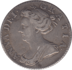 1705 SIXPENCE ( VF )