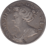 1705 SIXPENCE ( VF )