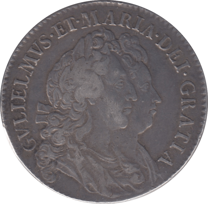 1691 HALFCROWN ( VF )