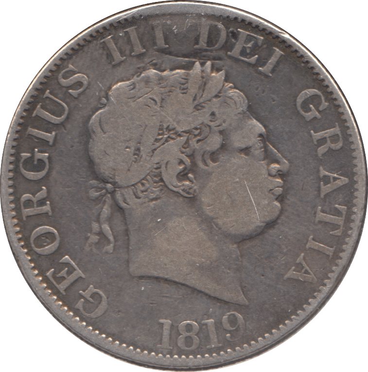 1819 HALFCROWN ( FINE ) 2