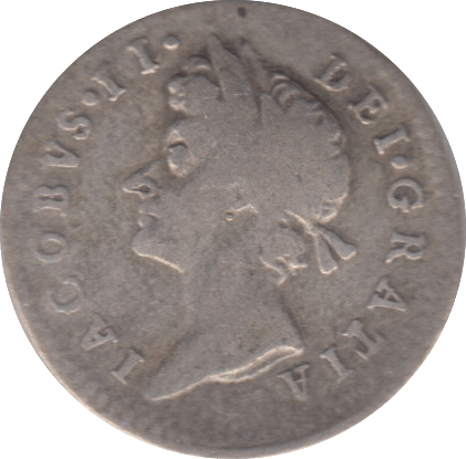 1687 MAUNDY THREEPENCE ( FINE )