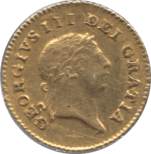 1808 GOLD THIRD GUINEA ( VF ) GOLD GEORGE III
