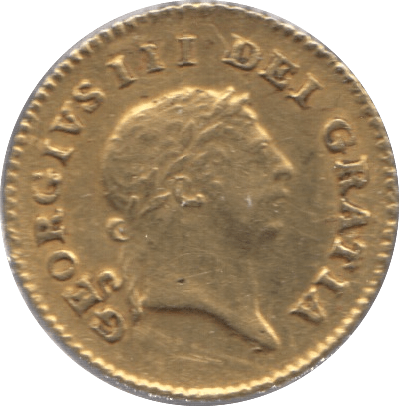 1808 GOLD THIRD GUINEA ( VF ) GOLD GEORGE III
