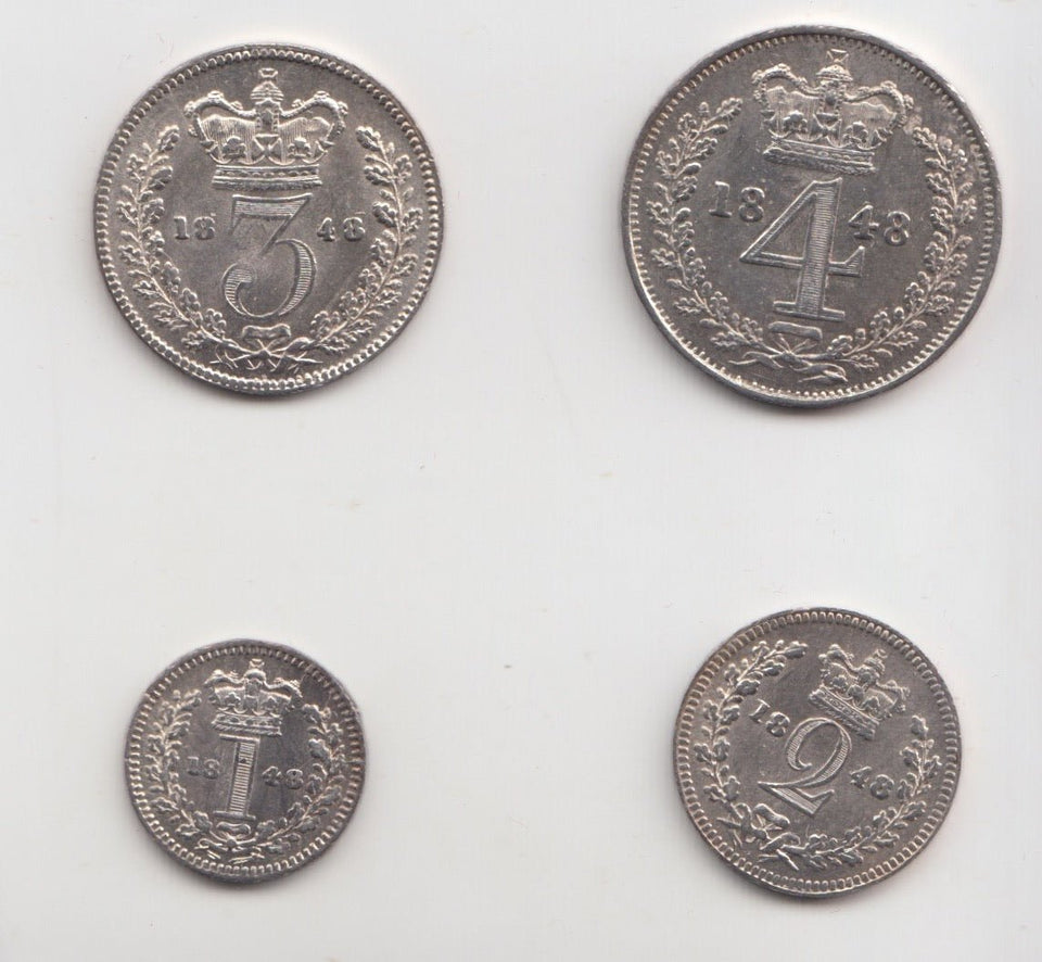 1848 MAUNDY SET VICTORIA - Maundy Set - Cambridgeshire Coins
