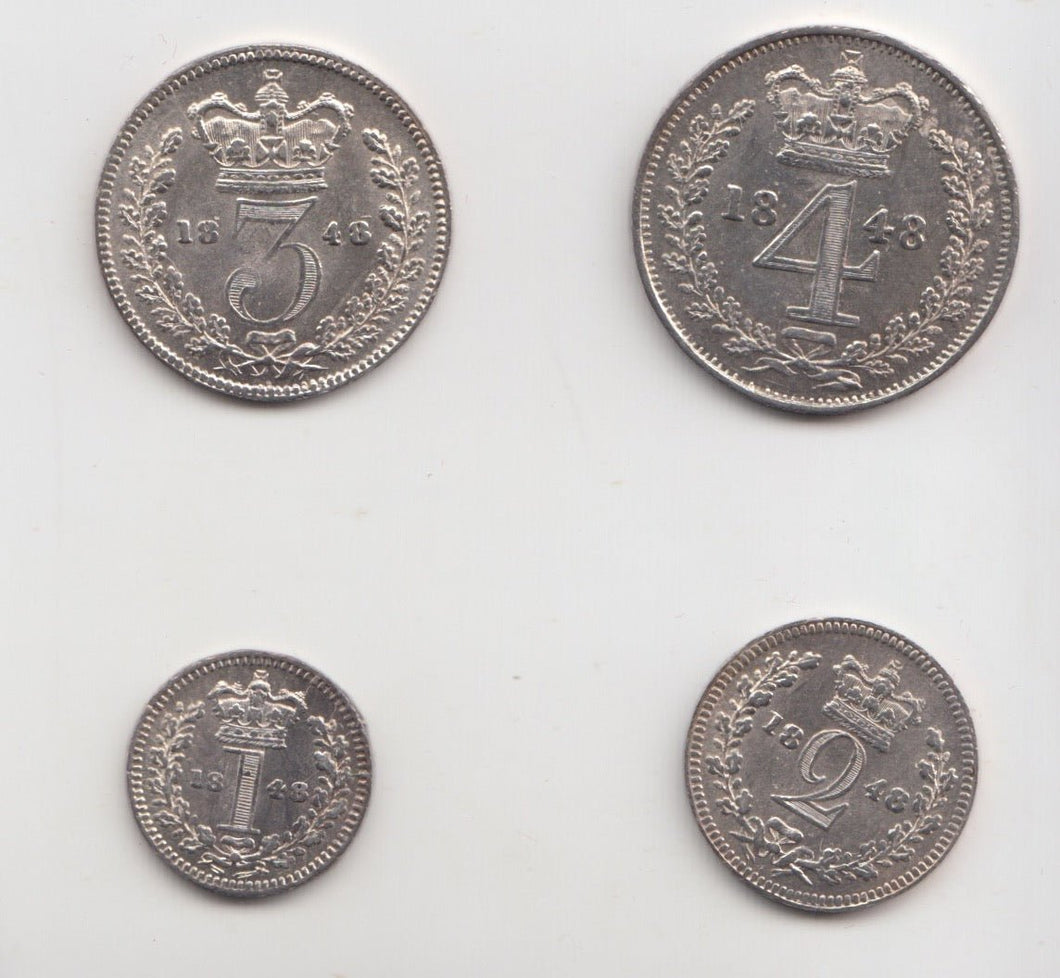 1848 MAUNDY SET VICTORIA - Maundy Set - Cambridgeshire Coins