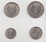 1848 MAUNDY SET VICTORIA - Maundy Set - Cambridgeshire Coins