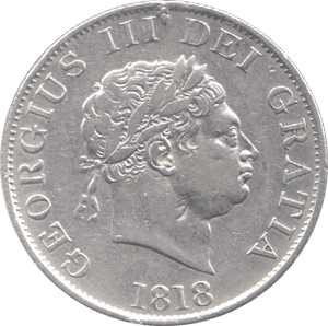 1818 HALFCROWN ( GVF ) 6