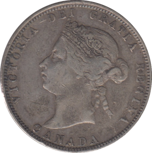 1874 CANADA SILVER 25 CENTS