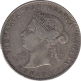 1874 CANADA SILVER 25 CENTS