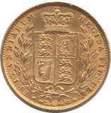 1853 GOLD SOVEREIGN ( UNC ) SHIELD BACK - Sovereign - Cambridgeshire Coins