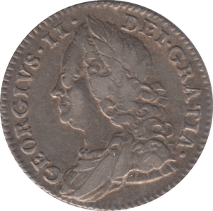 1757 SIXPENCE ( VF )