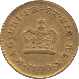 1800 GOLD THIRD GUINEA ( GVF ) GOLD GEORGE III