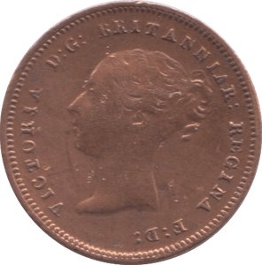 1843 HALF FARTHING ( GVF ) CLEANED 9 - Half Farthing - Cambridgeshire Coins