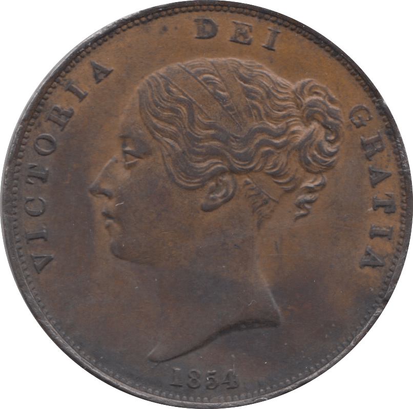 1854 PENNY ( EF ) 2 - Penny - Cambridgeshire Coins