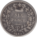 1841 SIXPENCE ( FINE ) 3 - Sixpence - Cambridgeshire Coins