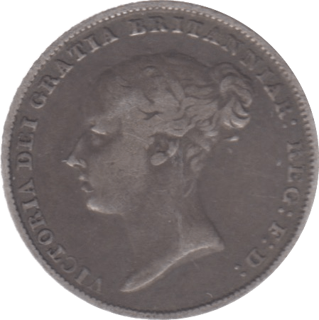 1845 SIXPENCE ( FINE ) 6 - Sixpence - Cambridgeshire Coins