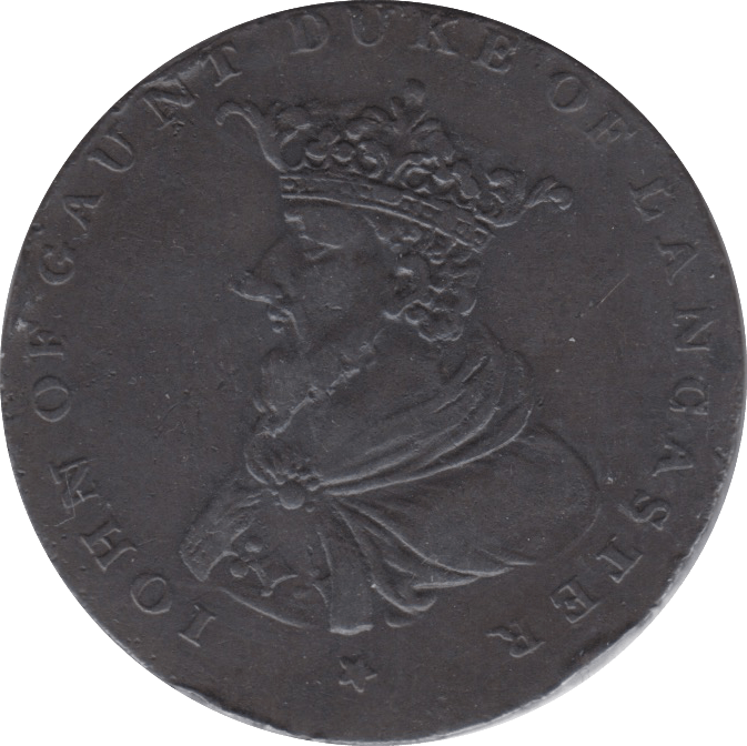 1792 HALFPENNY TOKEN DUKE OF LANCASTER REF A4