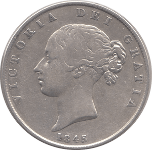 1845 HALFCROWN ( VF ) 6 - Halfcrown - Cambridgeshire Coins