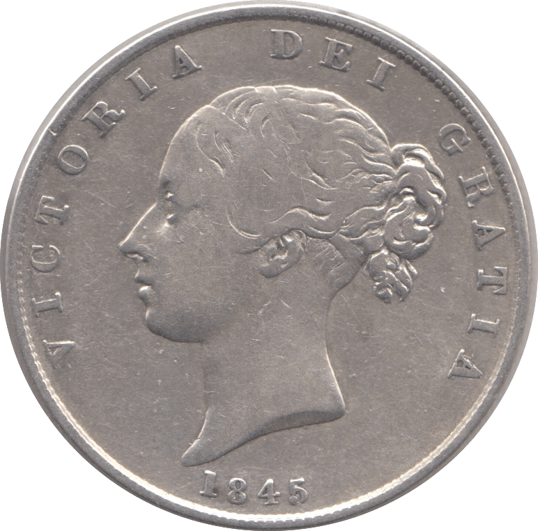 1845 HALFCROWN ( VF ) 6 - Halfcrown - Cambridgeshire Coins