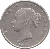 1845 HALFCROWN ( VF ) 6 - Halfcrown - Cambridgeshire Coins