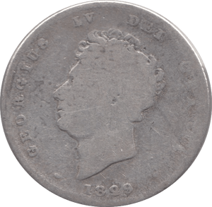 1829 SHILLING ( FAIR ) 4 - Shilling - Cambridgeshire Coins