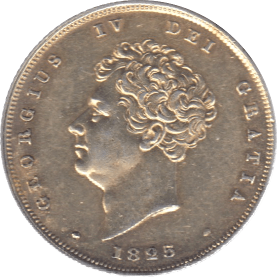 1825 SHILLING ( AUNC ) 9 GILTED - Shilling - Cambridgeshire Coins