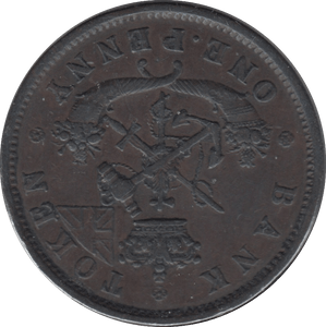 1852 ONE PENNY CANADA - WORLD COINS - Cambridgeshire Coins