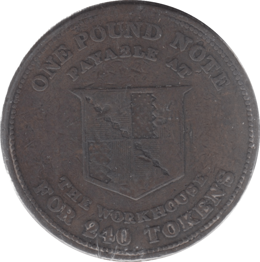 1812 PENNY TOKEN BIRMINGHAM PAYABLE AT WORKHOUSE TOKEN