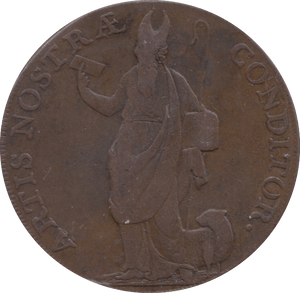 1791 HALFPENNY TOKEN LEEDS REF A11