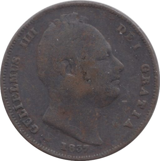 1837 FARTHING ( FAIR ) 2 - Farthing - Cambridgeshire Coins