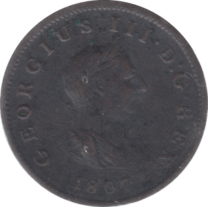 1807 HALFPENNY ( FINE )