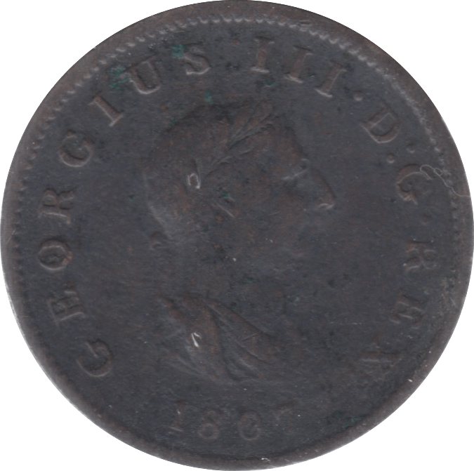 1807 HALFPENNY ( FINE )